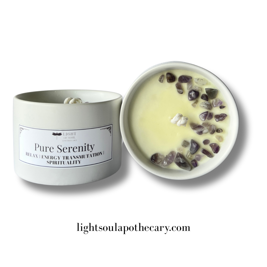 Pure Serenity Amethyst Soy Candle