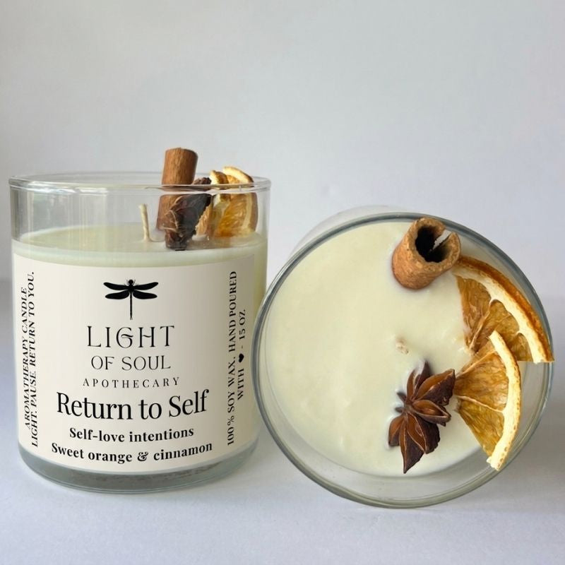 Return to Self- Aromatherapy Soy Candle