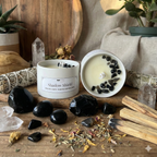 Shadow Shield- Obsidian Soy Candle