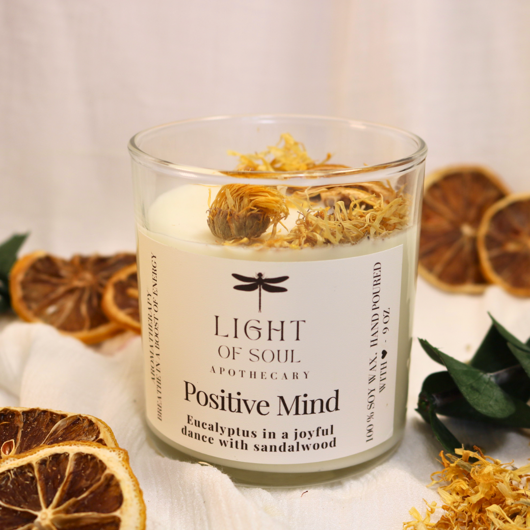 Positive Mind Soy Candle - Aromatherapy & Relaxation